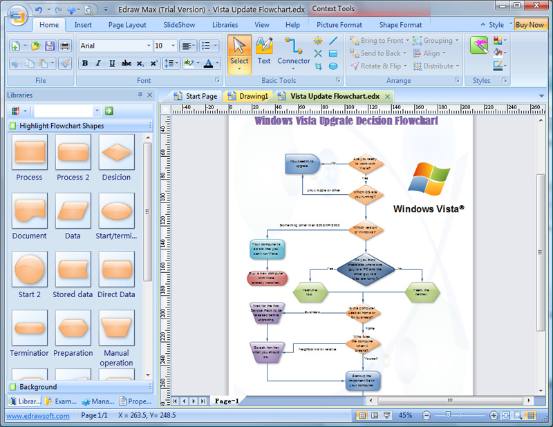 Edraw Flowchart Software Create Flow Diagrams And Org Charts With Minimum Time Loss Software 4012