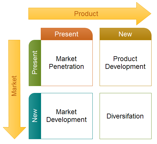 Ansoff Matrix Template And Professional Matrix Software