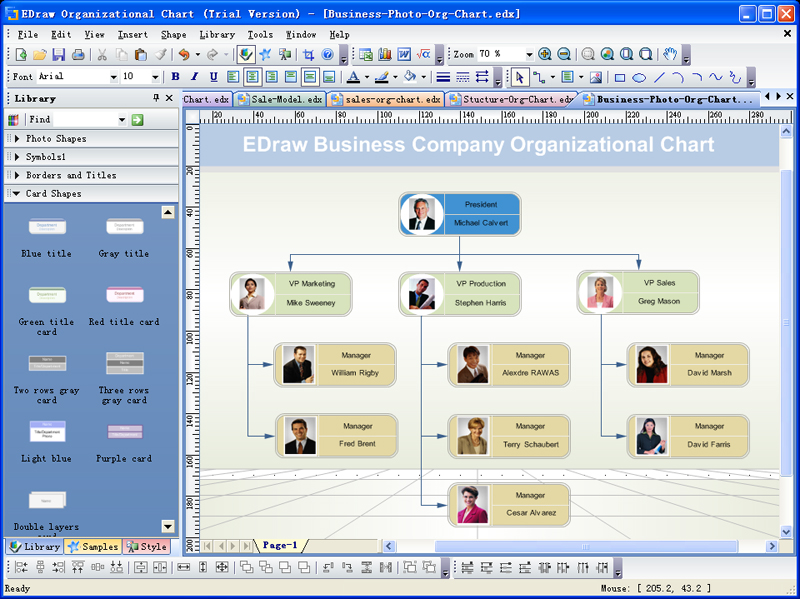 Click to view Edraw Organizational Chart 6.5 screenshot