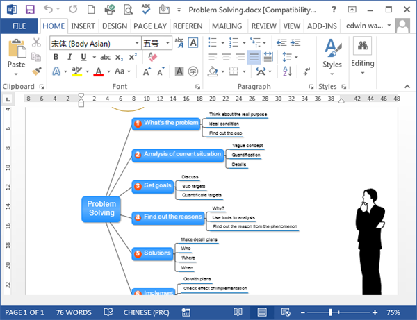 mind-map-in-word