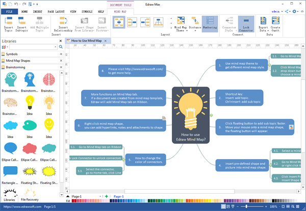 Edraw Mind Map software