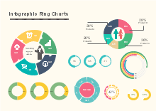 Colorful Ring Charts
