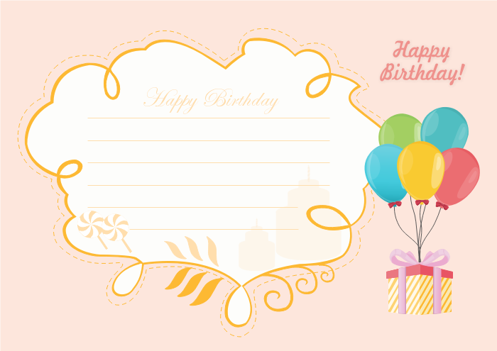 Birthday Card Template for Him