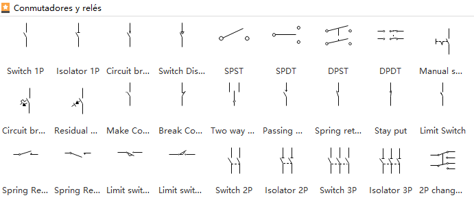 Basic Electrical Symbols - Switches and Relays