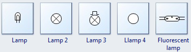 Símbolos de lámpara