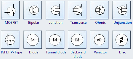 Circuit Symbols For Circuit Schematic Diagrams Edraw