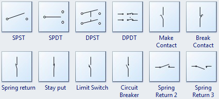 Standard Circuit Symbols For Circuit Schematic Diagrams