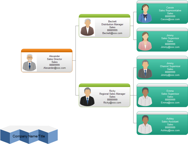 Management Organizational Chart, Examples and Templates