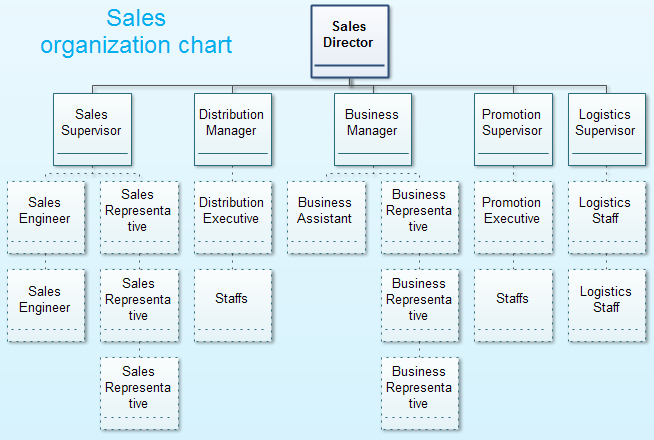 which assignment is correct for the sales organization