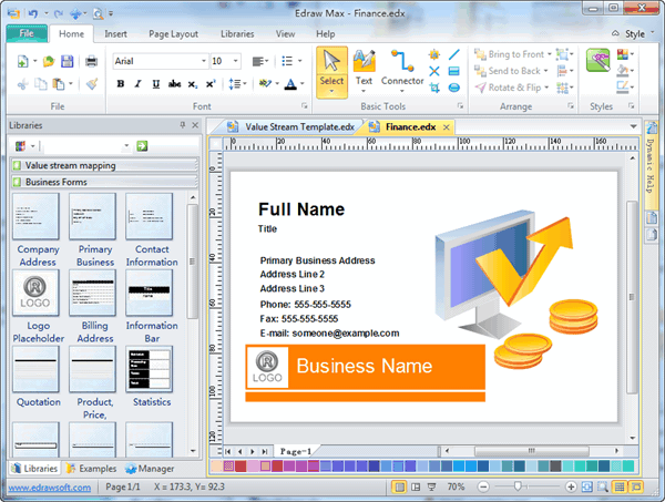 business card design software free download mac