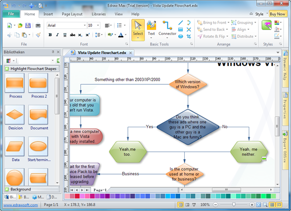 how to create a flowchart in word for mac
