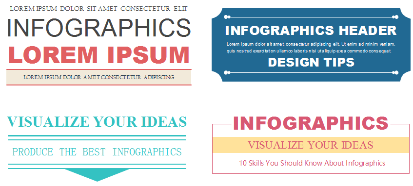 infographic header font design