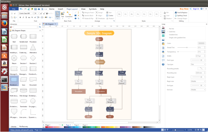 SDL Diagram Software for Linux