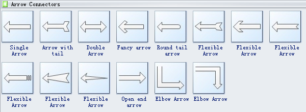 Símbolos del diagrama de flechas 3