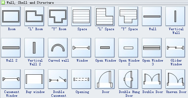 Floor Plan Design Symbols-Wall