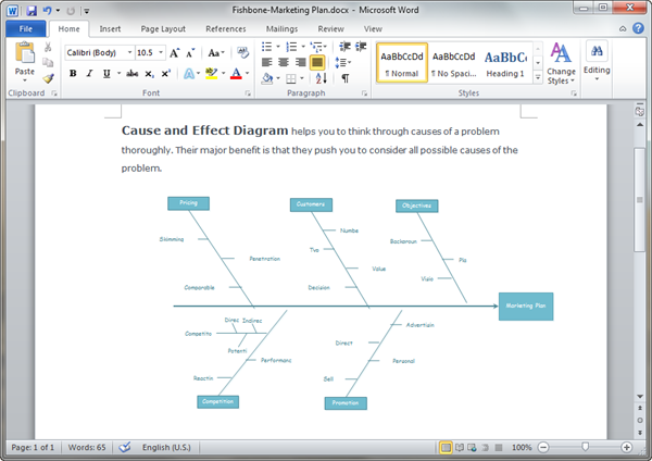 Cause And Effect Diagram Templates For Word