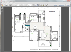 Modèle de plan de maison en PDF