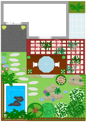 Exemples de conception de jardins sur le toit