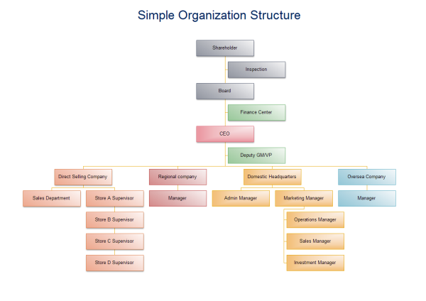 Simple Organization Structure Examples Edraw