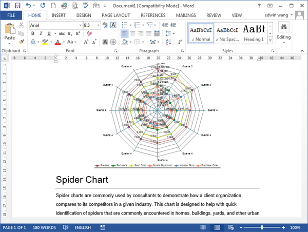Spider Map Template Word