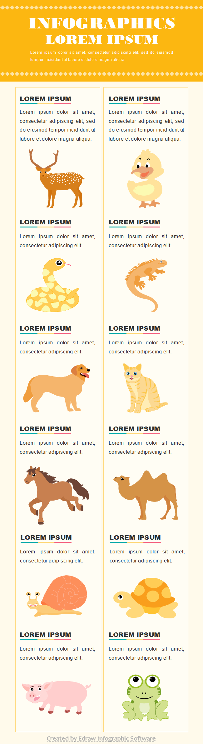 Animal Infographic Template Word Free Download