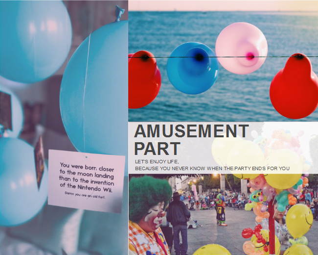 Balloon Party Photo Collage