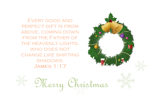 Cartolina di Natale Verse Bibbia