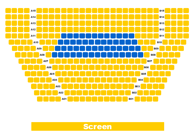 Ejemplos de planos de asientos de cine