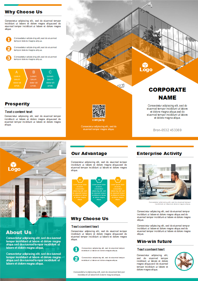 Free Company Introduction Brochure Templates