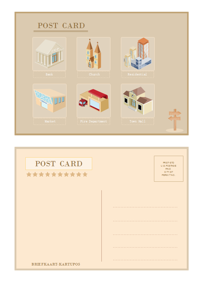 Cartolina immobiliare semplice con fotografia frontale - Venngage