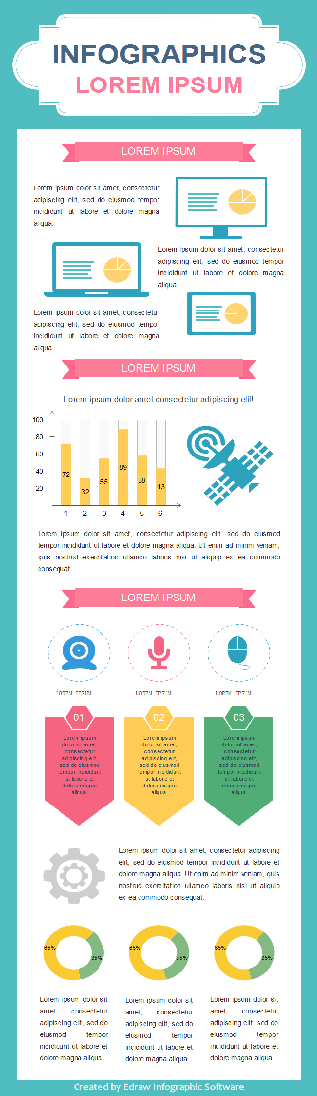 technology infographic template
