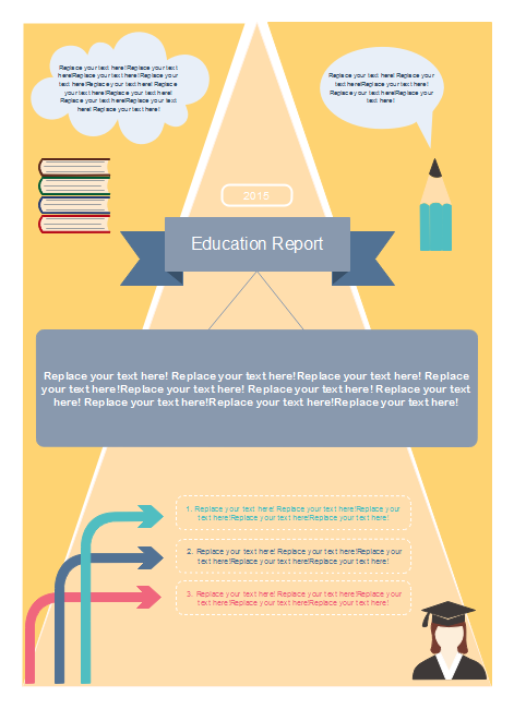 Education Bulletin Infographics Template