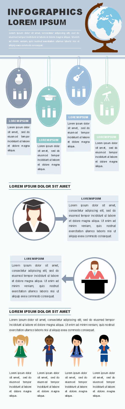 Education Report Infographic Template