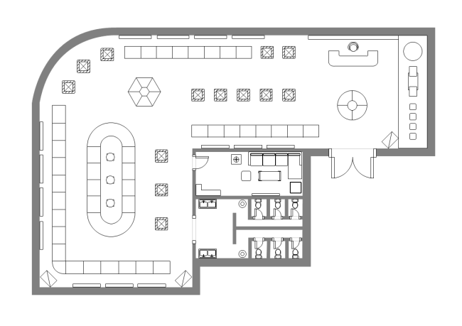 展示ホール平面図