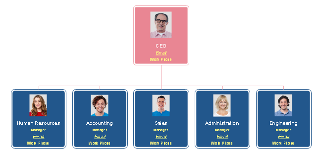 Software funcional de organograma de empresa