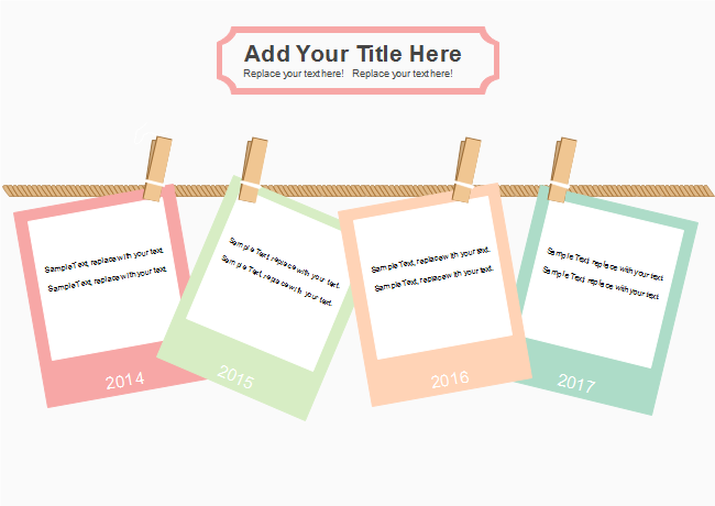 Free Photo String Timeline Templates