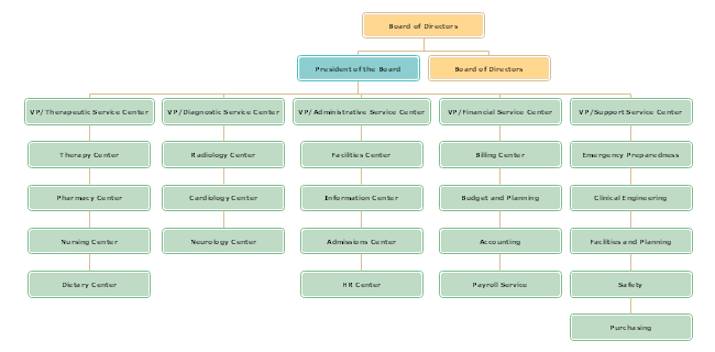 Horizontal Hoipotal Organizational Chart