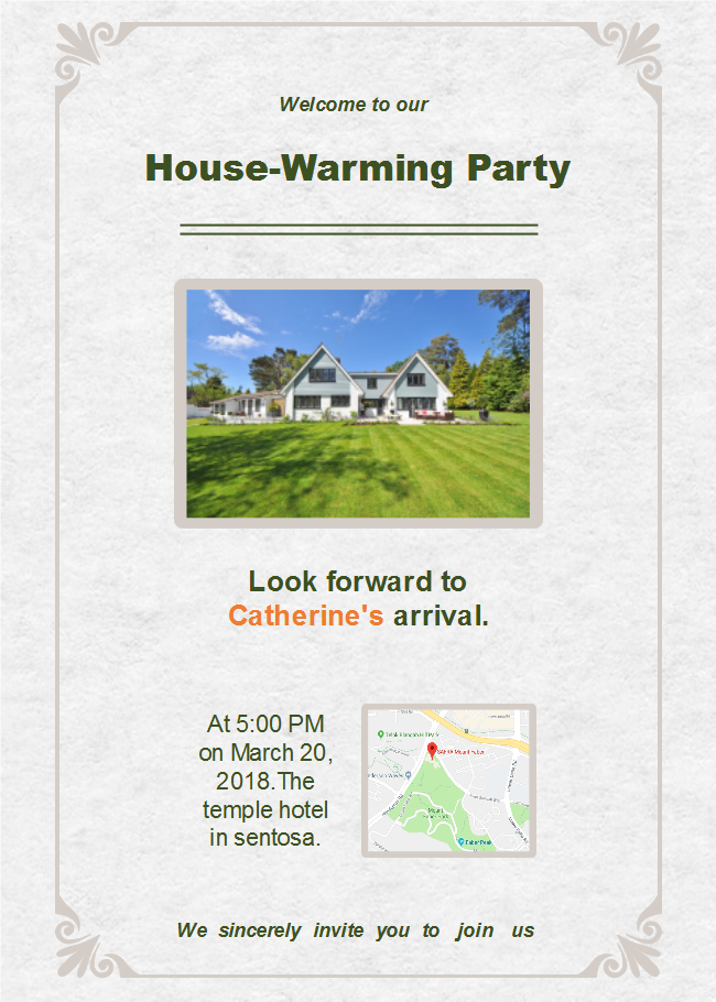 Free House Warming Banquet Invitation Templates