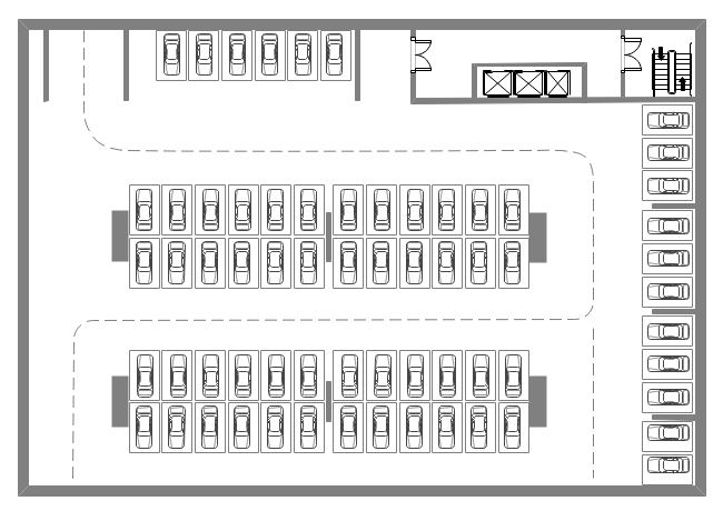 Free Parking Lot Layout Template
