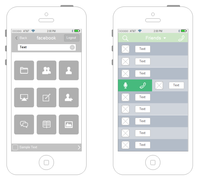 Download Mobile App Wireframe Visio - Free Download Mockup