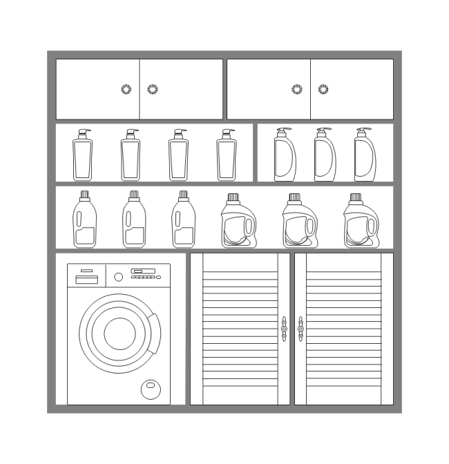 Laundry Cabinet Elevation
