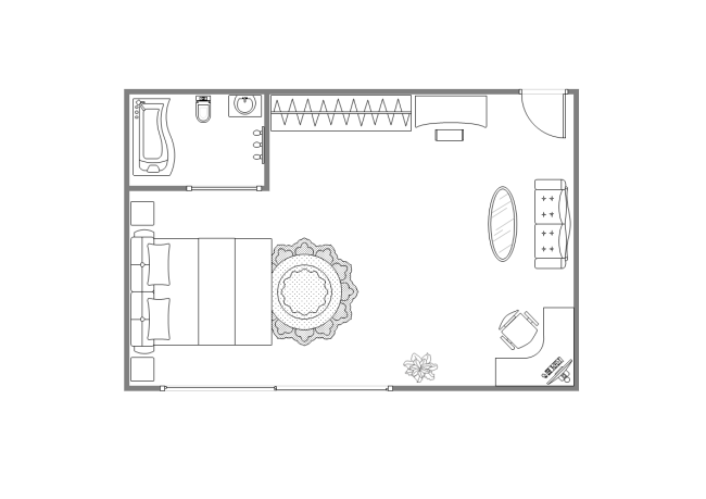 Main Bedroom Floor Plan | Free Main Bedroom Floor Plan Templates