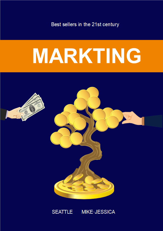 Capa de Livro de Marketing de Negócios