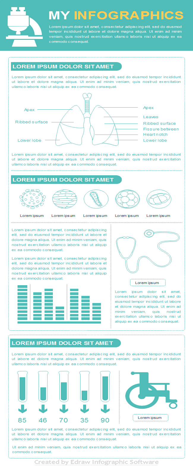 Medical Care Infographic Template
