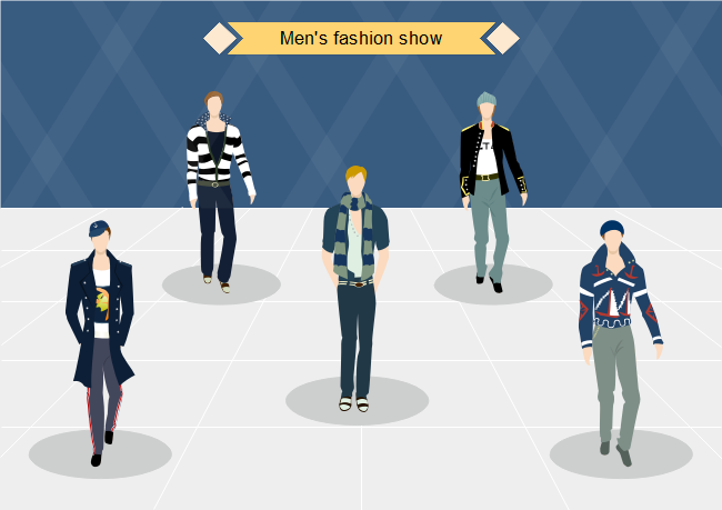 male fashion design template