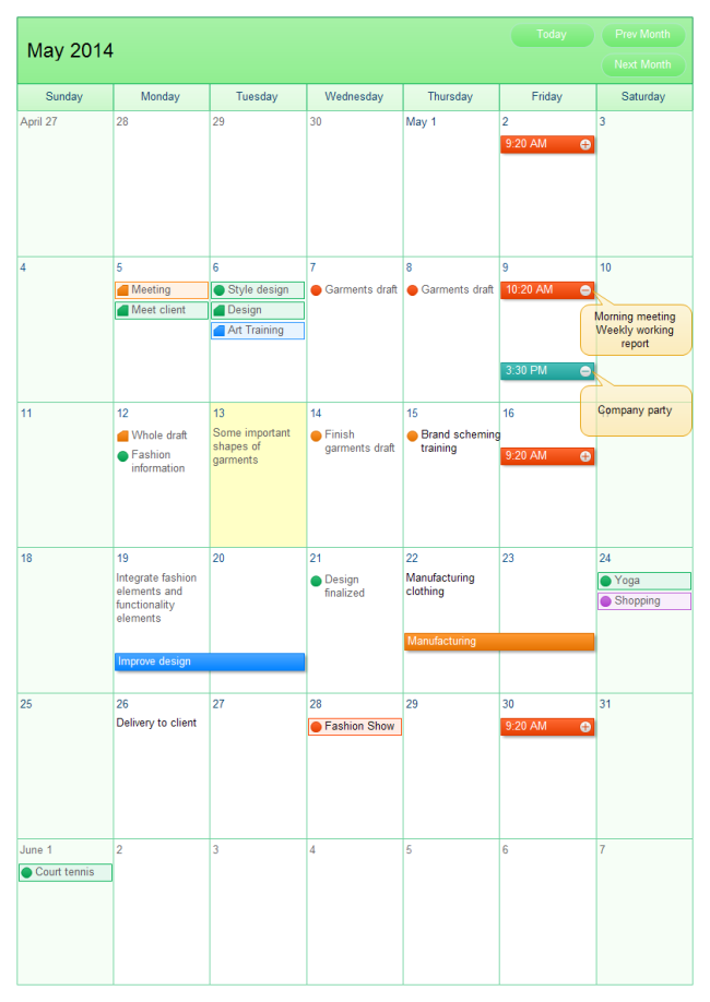 18  Task Calendar Template Sample Excel Templates