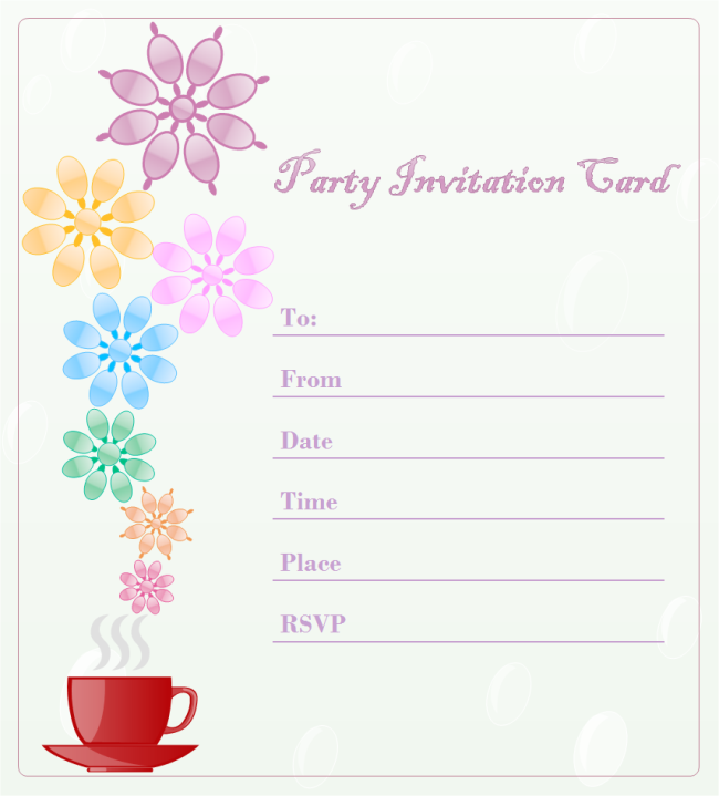 Party Invitation Card | Free Party Invitation Card Templates