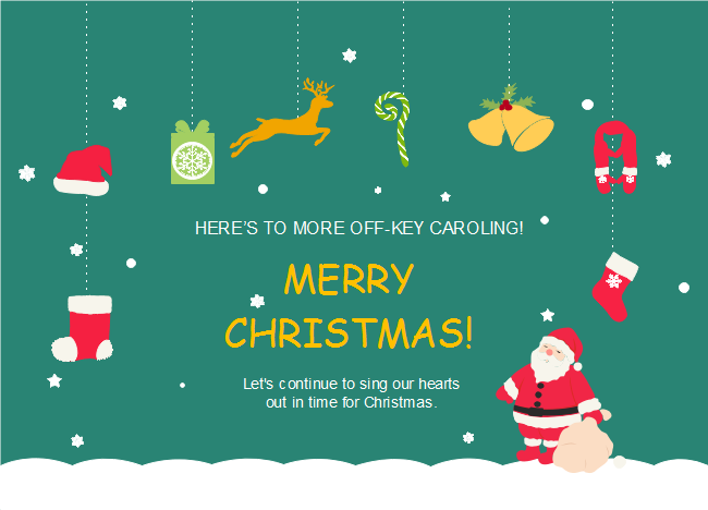  cartolina di Natale dei regali di Babbo Natale