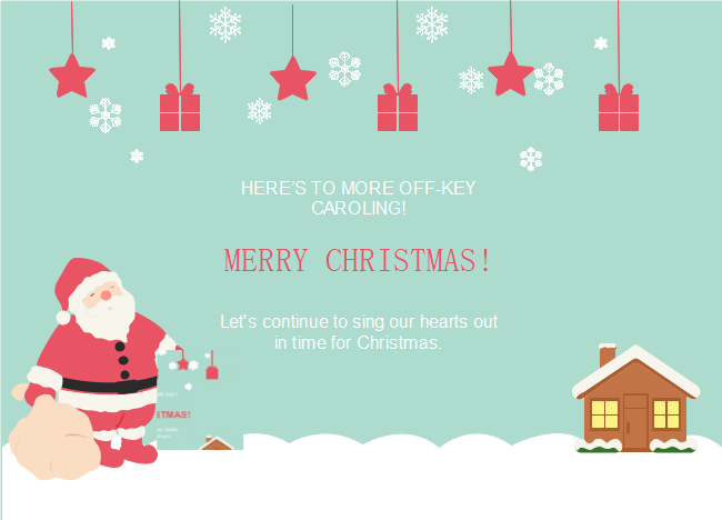 Cartolina di Natale della Casa di Babbo Natale