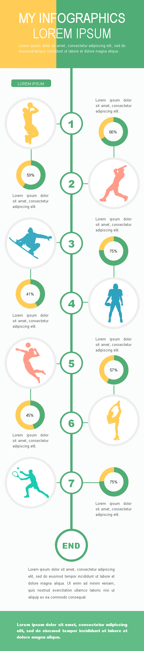 infographic sport template